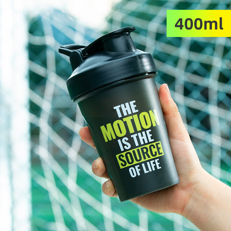 portable protein shaker bottle, view 3 - MRSLM