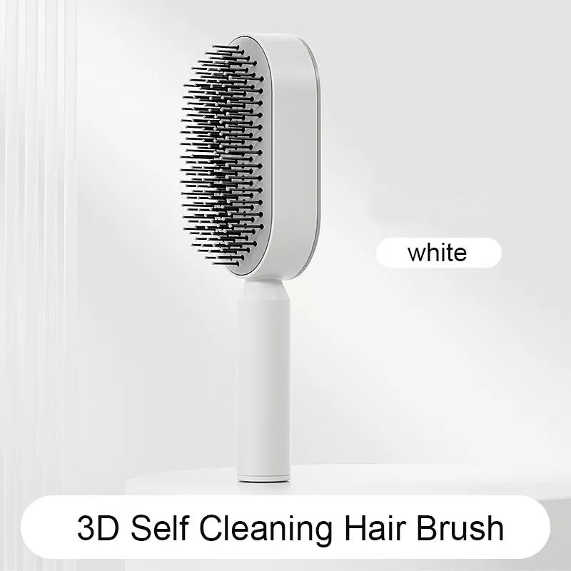 self-cleaning hair brush, view 4 - MRSLM