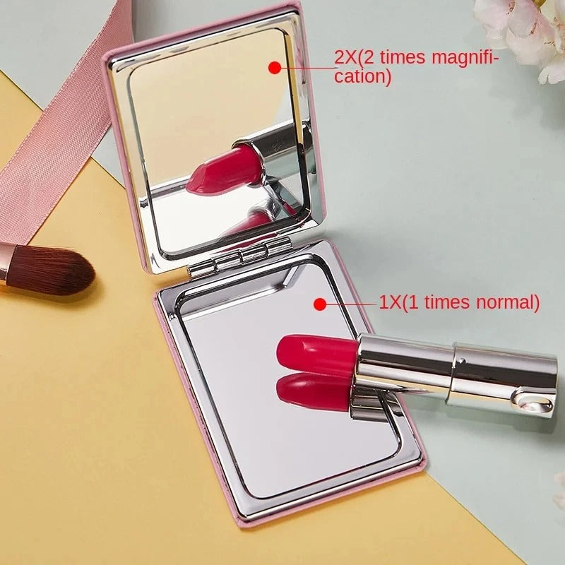portable folding makeup mirror, view 7 - MRSLM