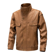 retro PU leather jacket, view 2 - MRSLM