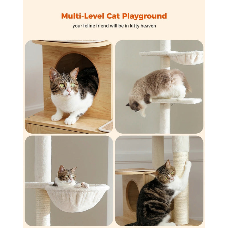 adjustable tall cat tree, view 6 - MRSLM