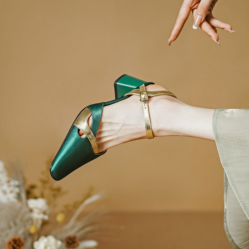 square heel ankle strap sandals, view 11 - MRSLM