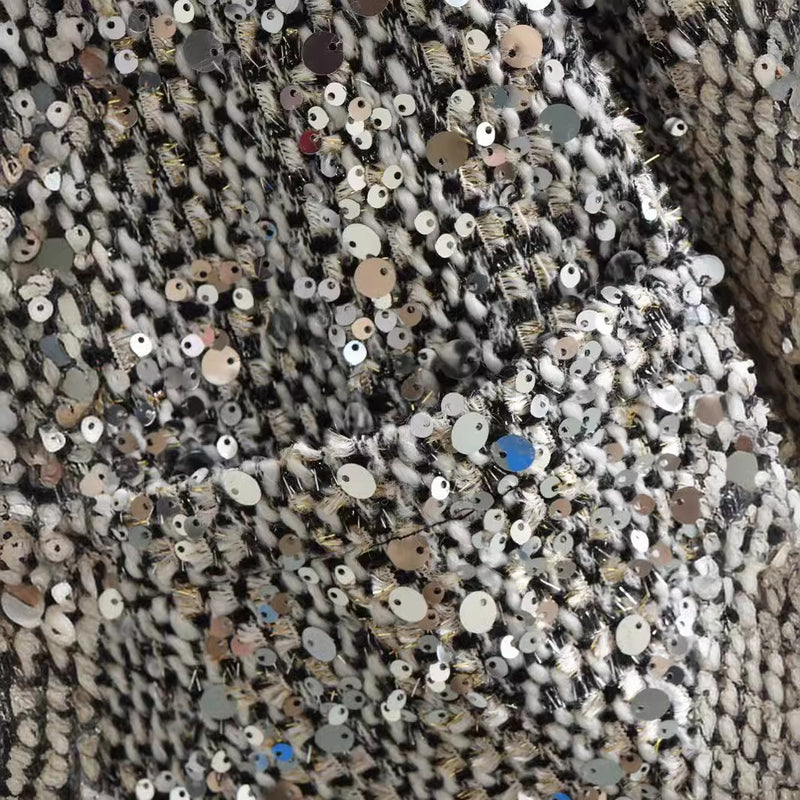 Women's tweed sequined jacket, view 4 - MRSLM