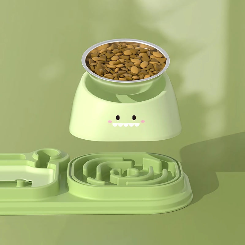 automatic pet water dispenser and slow food bowl, view 9 - MRSLM