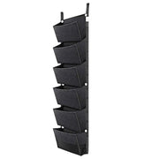 wall-mounted 6-pocket vertical garden planter, view 3 - MRSLM