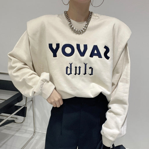 loose padded pullover sweatshirt, view 5 - MRSLM