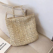 summer straw tote bag, view 2 - MRSLM