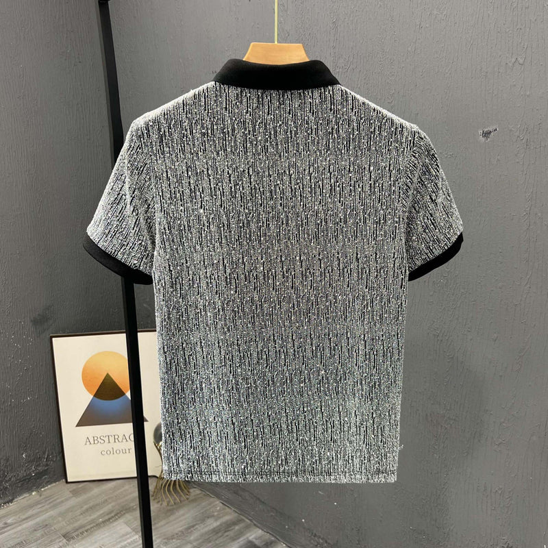men's loose short sleeve black t-shirt, view 2 - MRSLM