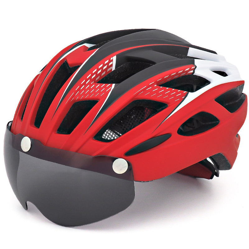 bicycle helmet with integrated goggles, view 5 - MRSLM