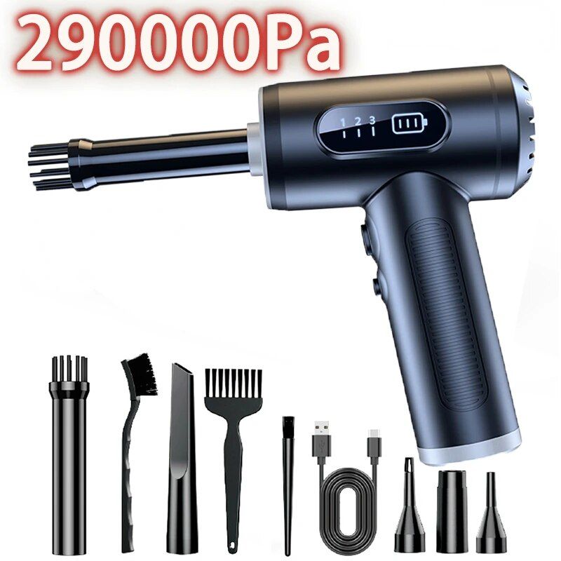 wireless car vacuum and air duster, view 3 - MRSLM