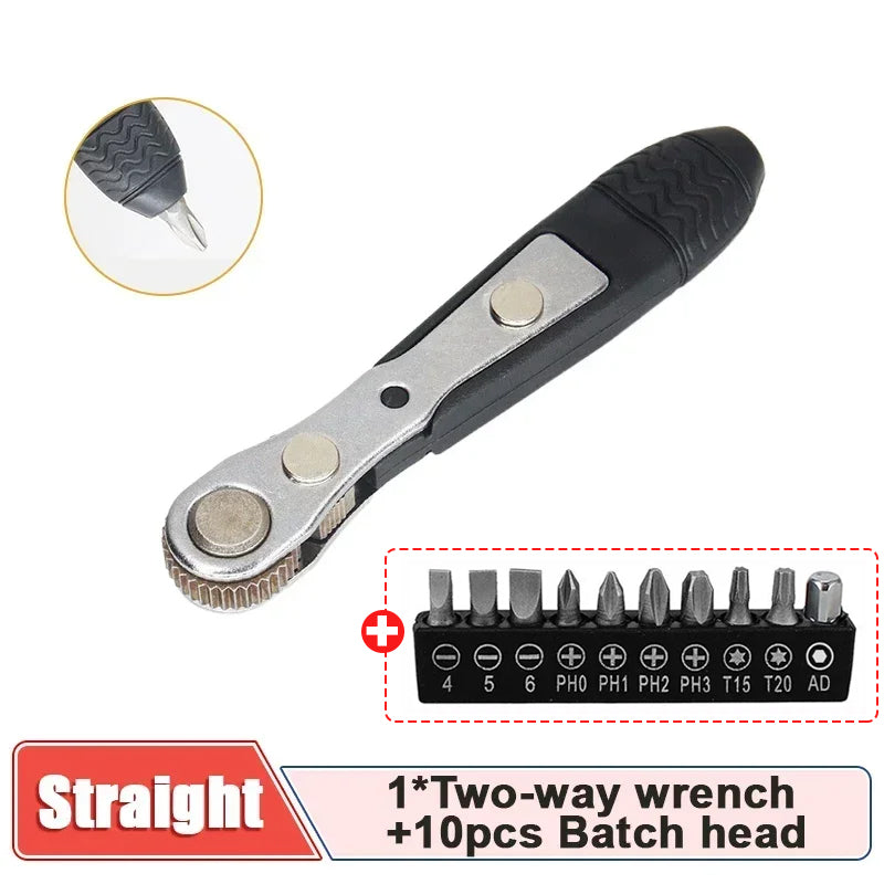 mini ratchet wrench screwdriver, view 2 - MRSLM