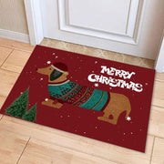 Christmas dachshund non-slip doormat - MRSLM