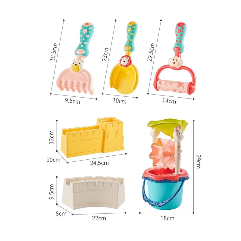 colorful baby beach toy set, view 15 - MRSLM