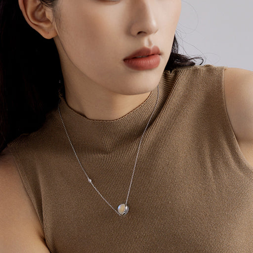 S925 silver planet necklace - MRSLM