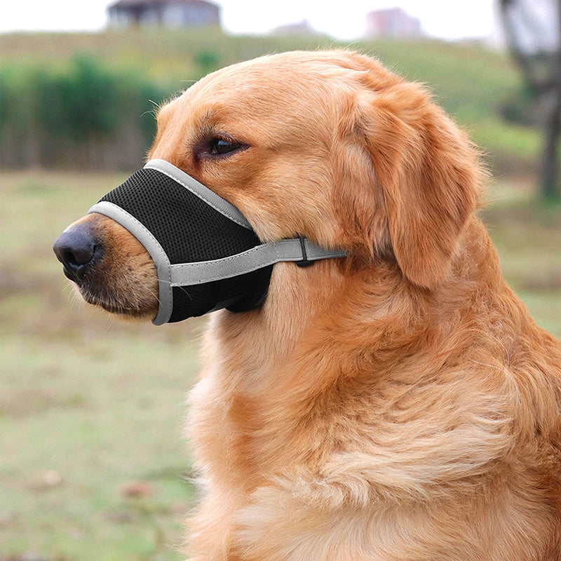 adjustable breathable dog muzzle, view 5 - MRSLM