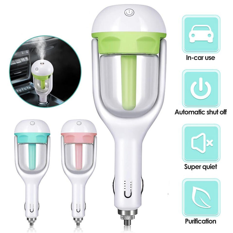 mini car humidifier and aroma diffuser, view 5 - MRSLM