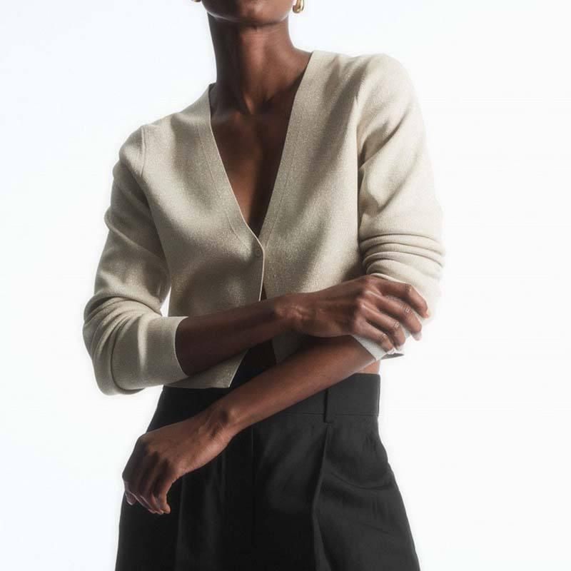 V-neck single-breasted cardigan - MRSLM