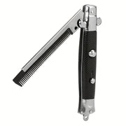 butterfly knife style folding comb - MRSLM