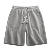 Men's drawstring cotton sports shorts, view 7 - MRSLM
