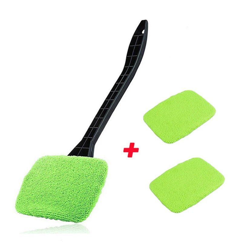 rotating microfiber car window cleaner brush, view 2 - MRSLM
