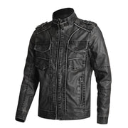 thick pu leather coat, view 9 - MRSLM