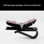 rhinestone flower car sunglass holder, view 10 - MRSLM