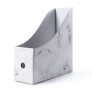 minimalist white desktop organizer, view 2 - MRSLM