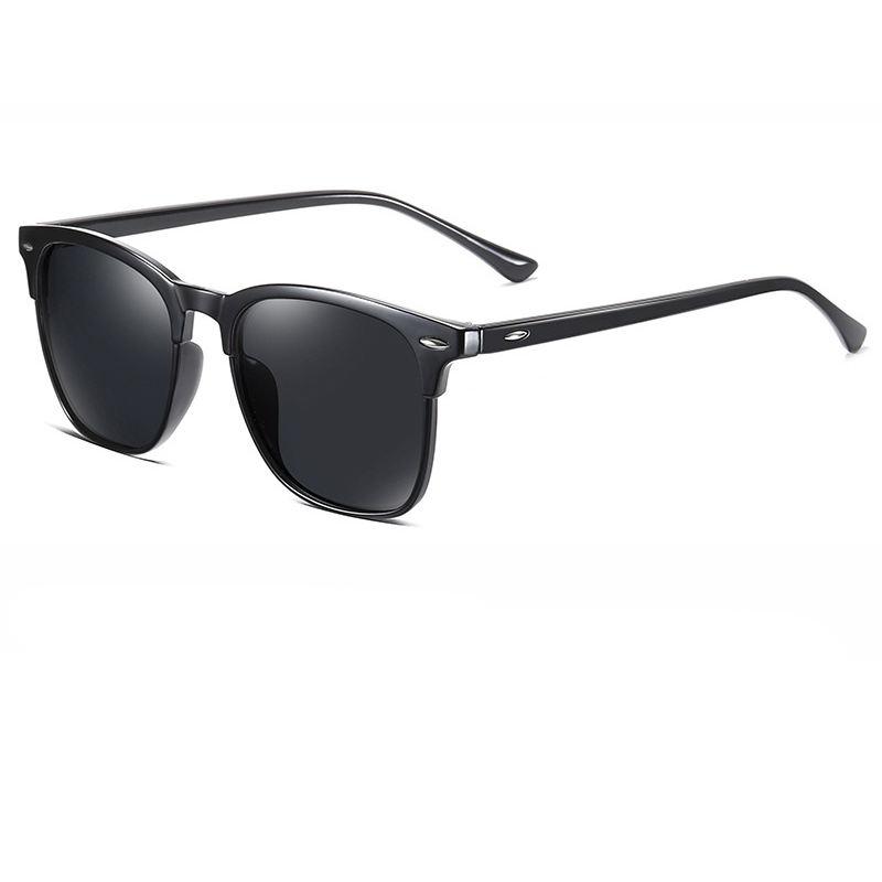 Retro Square Polarized Sunglasses for Men