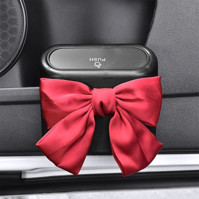 bowknot car hanging trash bin, view 3 - MRSLM