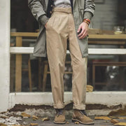 elastic casual men's cargo pants, view 3 - MRSLM