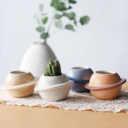 Mini planet shape ceramic succulent flower pot, view 6 - MRSLM