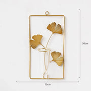 Gold wall-mounted hydroponic flower pot, view 3 - MRSLM
