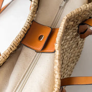handmade wicker basket bag, view 8 - MRSLM