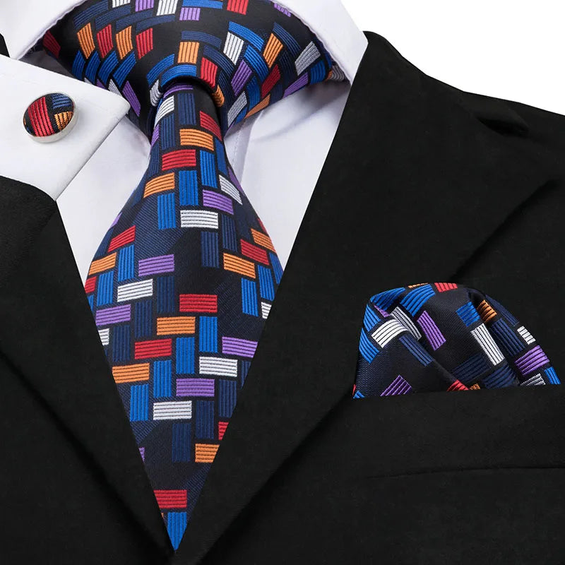 Handmade silk necktie set, view 2 - MRSLM