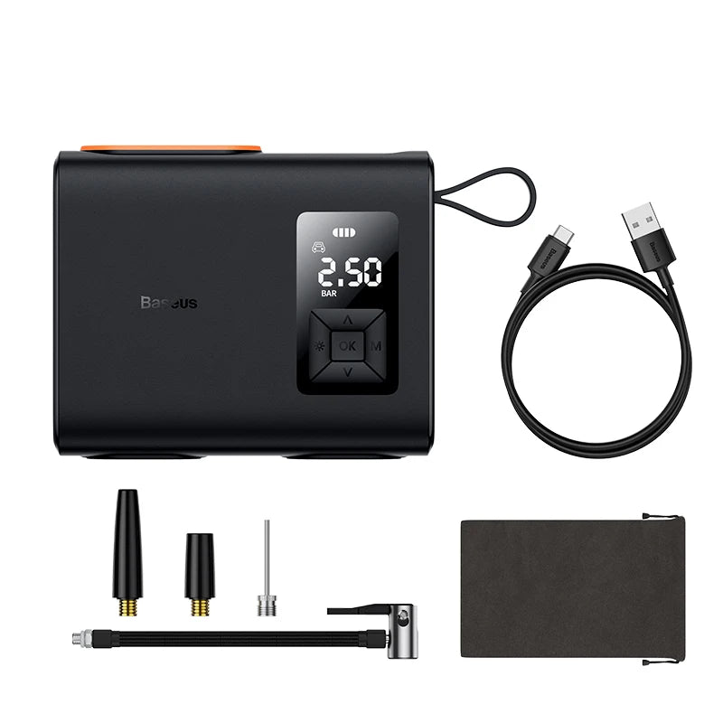 portable wireless air compressor pump, view 2 - MRSLM