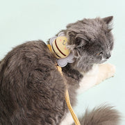 cartoon bee cat harness with leash, view 8 - MRSLM