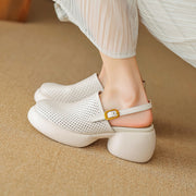 round toe platform heels, view 30 - MRSLM