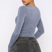 women's slim fit crop top, view 8 - MRSLM