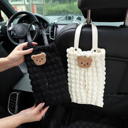 cartoon bear car tissue holder, view 8 - MRSLM
