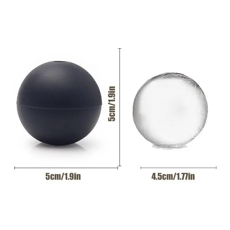 round silicone ice ball mold, view 7 - MRSLM