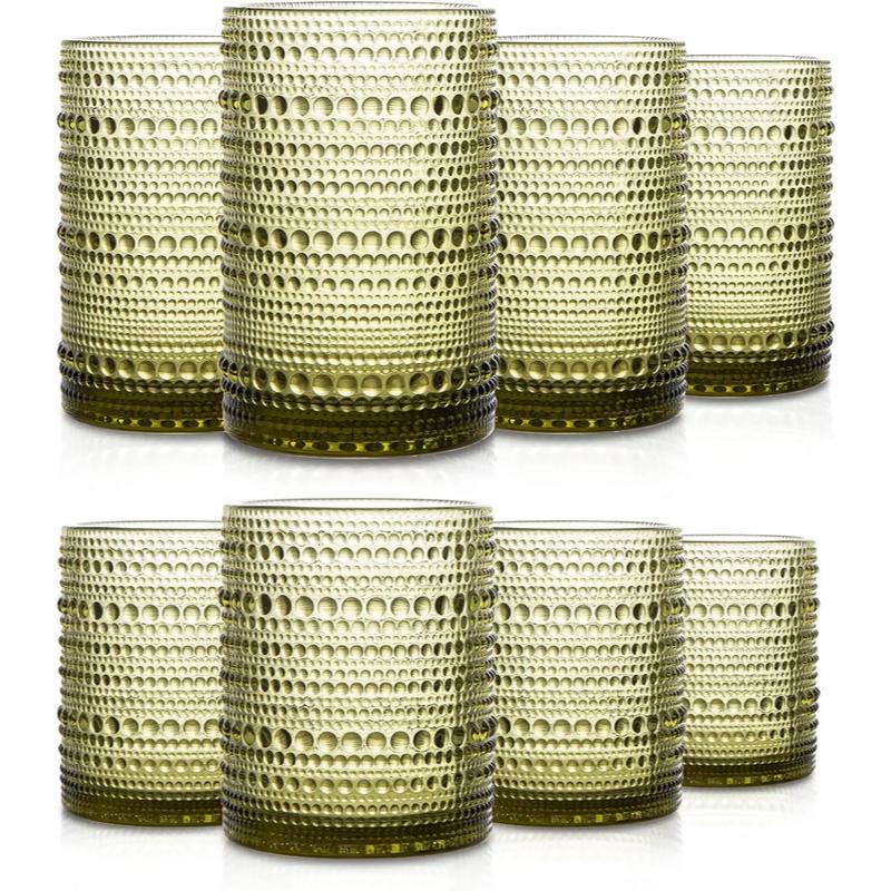4pcs retro bead drinking glass set, view 9 - MRSLM
