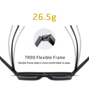 polarized square sunglasses, view 9 - MRSLM