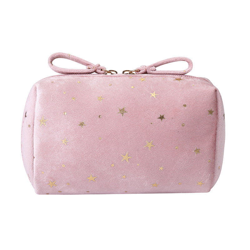 velvet makeup bag organizer, view 4 - MRSLM