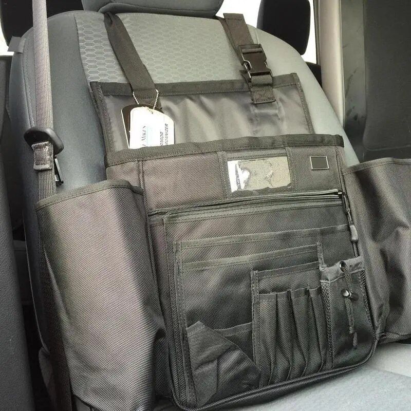 front seat car organizer with multi-pocket storage, view 7 - MRSLM