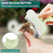 ergonomic pet grooming brush, view 5 - MRSLM