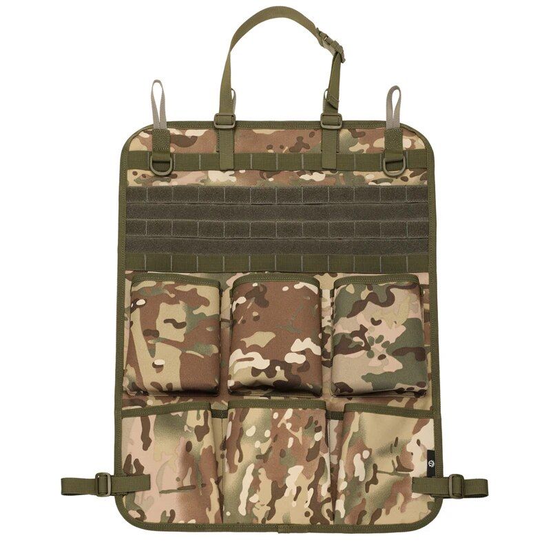 camo car seat back organizer, view 3 - MRSLM