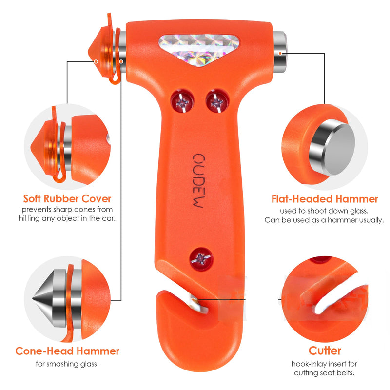 car safety hammer and seatbelt cutter, view 12 - MRSLM