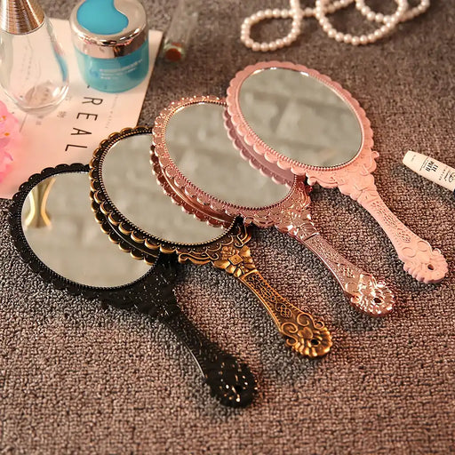 vintage floral handheld makeup mirror - MRSLM
