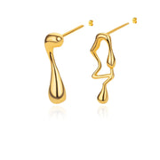 liquid stud earrings, view 9 - MRSLM