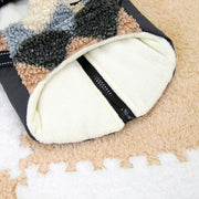 warm winter dog jacket with harness, view 7 - MRSLM